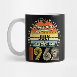 Awesome Since July 1962 Vintage 61st Birthday Mug